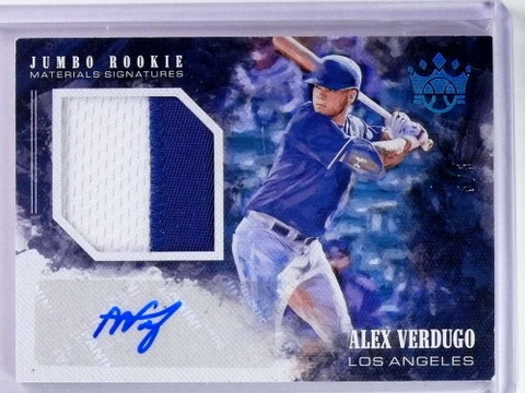 2018 Diamond Kings Alex Verdugo Jumbo Rookie Patch Autograph Blue #/5