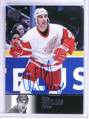 2017-18 Ultimate Collection Legends Chris Chelios Autograph Auto Red Wings