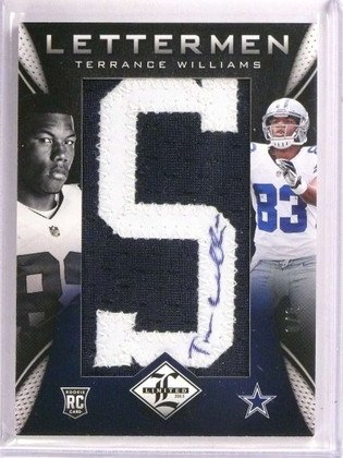 2013 Panini Limited Lettermen Rookie RC Autograph Terrance Williams #D8/8
