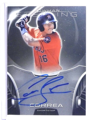 2013 Bowman Sterling Carlos Correa autograph auto rc rookie #BSAP-CC ID: 21700