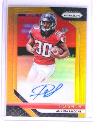 2018 Panini Prizm Gold Refractor Ito Smith Rookie Autograph #D04/10 #RAIS