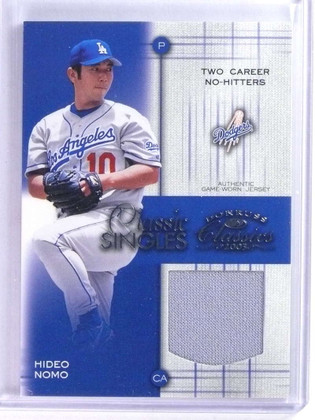 2003 Donruss Classics Classic Singles Hideo Nomo Jersey #D35/50 #CS13