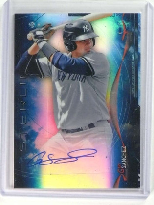 2014 Bowman Sterling Blue Gary Sanchez autograph auto rc rookie /25
