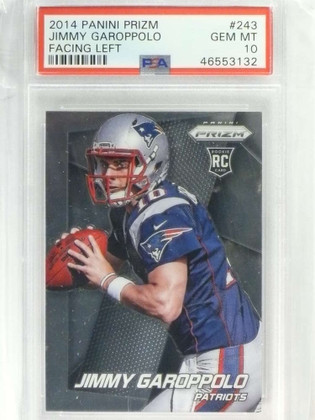 2014 Panini Prizm Facing Left Jimmy Garoppolo rc rookie #243 PSA 10 GEM