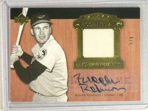 2005 Upper Deck HOF Enshrinement Brooks Robinson Autograph auto Jersey /5