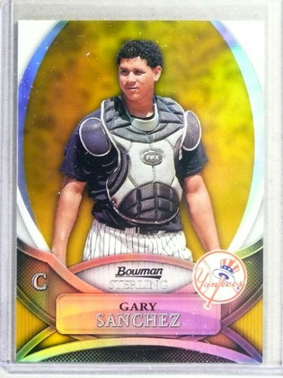 2010 Bowman Sterling Gold Refractor Gary Sanchez rc rookie #06/50 #BSP-GS