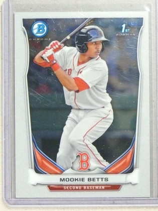 2014 Bowman Chrome Prospects Mookie Betts Rookie RC #BCP109