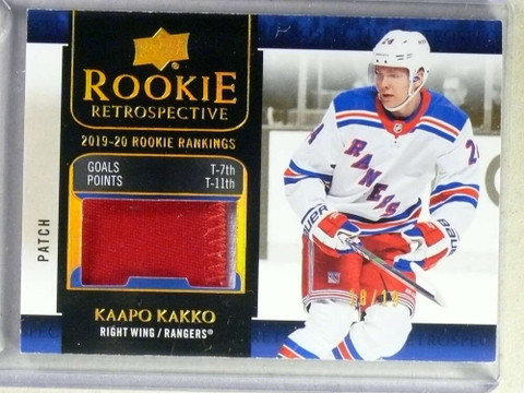 2020-21 Upper Deck Rookie Retrospective Kaapo Kakko 2clr patch #18/19
