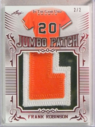 2020 Leaf ITG Game Used Sports Red Frank Robinson Jumbo Jersey Patch #2/2