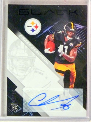 2020 Panini Black Rookie Silver Chase Claypool Autograph auto rc #D22/50