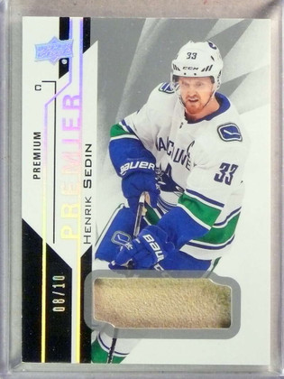 2018-19 Upper Deck UD Premier Premium Henrik Sedin Jersey Patch #D08/10