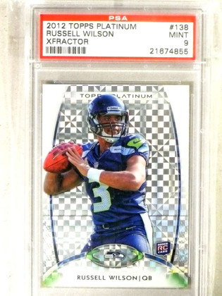 2012 Topps Platinum Xfractor Russell Wilson rc rookie #138 PSA 9 MINT