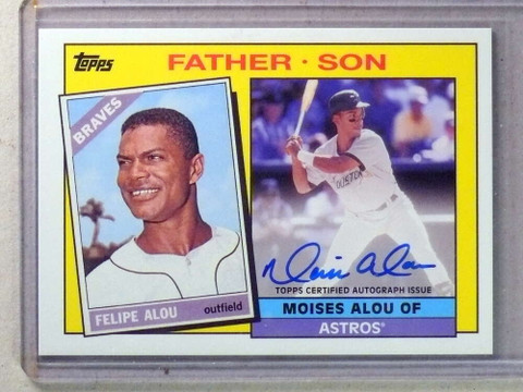 2016 Topps Archives '85 Father Son Moises Alou Autograph Auto #D08/10