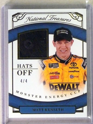 2017 National Treasures Hats Off Gold Matt Kenseth #D4/4 #HMMK