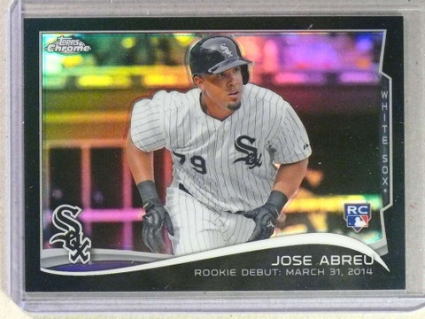 2014 Topps Chrome Update Black Refractor Jose Abreu Rookie RC #D71/99