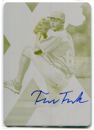 2017 Elite Extra Autographs Printing Plate 80 Freddy Tarnok Rookie Auto 1/1