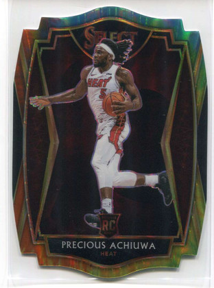 2020-21 Select Prizms Tie Dye Die Cut 193 Precious Achiuwa Rookie 14/25