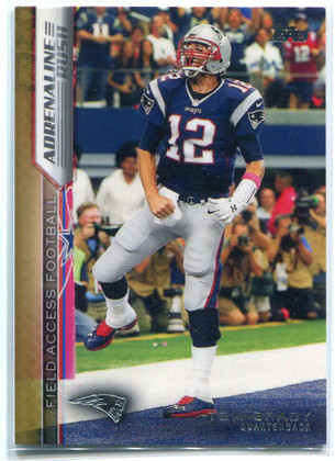 2015 Topps Field Access Adrenaline Rush Gold ARATBR Tom Brady 9/75