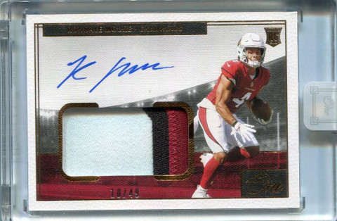 2021 Panini One Bronze 18 Rondale Moore Rookie Patch Auto 10/49
