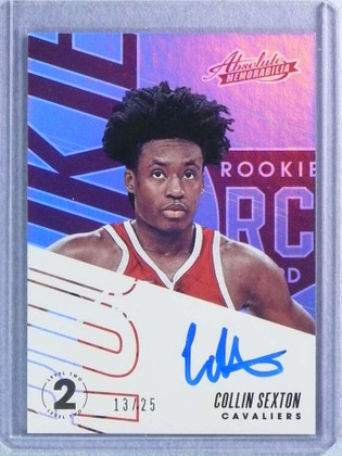 2018-19 Absolute Memorabilia Limitless Level 2 Collin Sexton Rookie RC Auto #/25