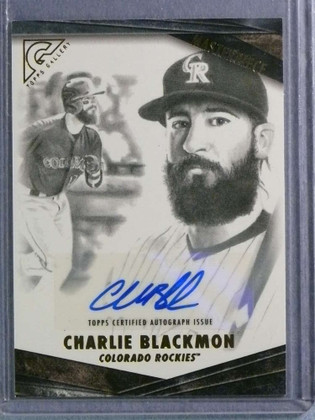 2018 Topps Gallery Masterpiece Charlie Blackmon Autograph Auto #3/5 #M3