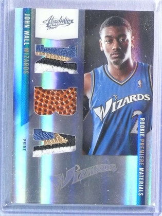 2010-11 Absolute Memorabilia Rookie Premiere Prime John Wall RC Patch Ball #4/10