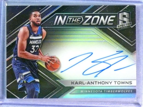 2017-18 Spectra In The Zone Karl-Anthony Towns Autograph Auto #67/75 #IZKAT