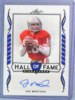 2021 Leaf Hall Of Fame Signatures Joe Montana Autograph Auto #HOFJMI ID: 117201