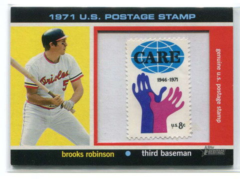 2020 Topps Heritage '71 Postal 71usbr Brooks Robinson 1971 Postage Stamp 10/50