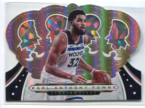2019-20 Crown Royale Crystal Gold 60 Karl-Anthony Towns 2/10