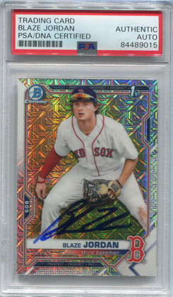 2021 Bowman Chrome Mega Box Prospects Blaze Jordan Rookie Auto PSA/DNA Certified
