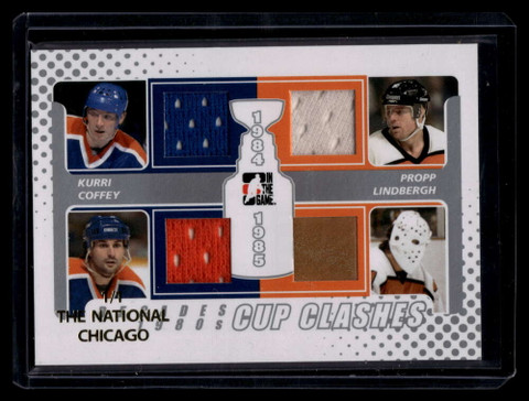2010-11 ITG Decades National Propp Kurri Coffey Lindbergh Quad Jersey Pad 1/1