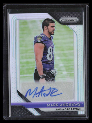 2018 Panini Prizm Rookie Autographs Prizms Silver 83 Mark Andrews Rookie Auto