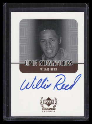 1999 Upper Deck Century Legends Epic Signatures WR Willis Reed Auto