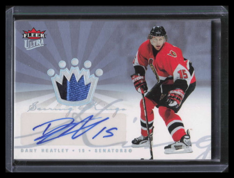 2005-06 Ultra Scoring Kings Patch Autographs KAPDH Dany Heatley Patch Auto 10/10