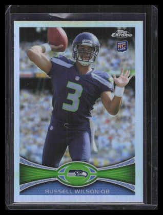 2012 Topps Chrome Refractor 40 Russell Wilson Rookie