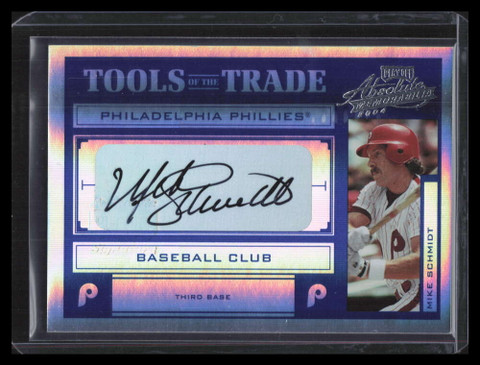 2004 Absolute Tools Trade Signature Blue Spectrum tt102 Mike Schmidt Auto 23/25