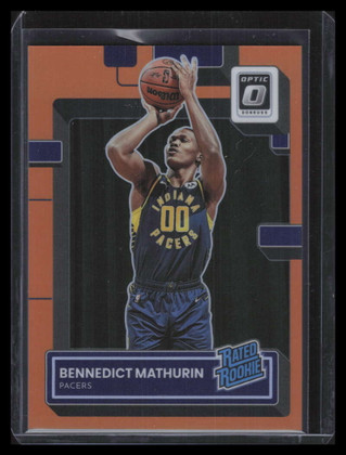 2022-23 Donruss Optic Orange 209 Bennedict Mathurin RR Rated Rookie 89/199