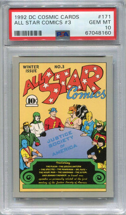 1992 Impel DC Comics Cosmic 171 All Star Comics #3 PSA 10 GEM MT