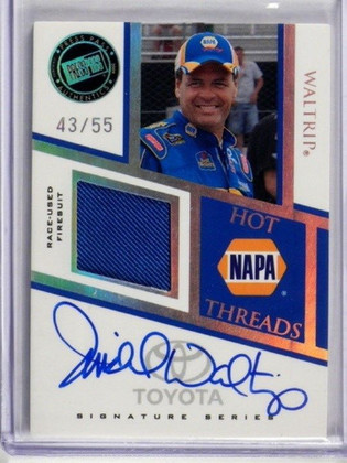 2009 Press Pass Premium Hot Threads Michael Waltrip auto  Firesuit #D43/55
