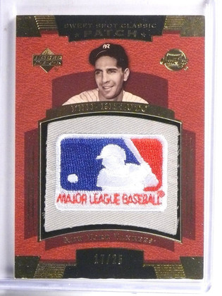 2004 UD Sweet Spot Classic Phil Rizzuto MLB Logo Patch #D17/25 #SSPRI