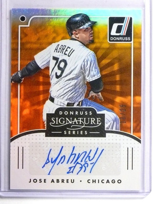 2016 Donruss Signature Series Orange Jose Abreu Autograph #D10/25 #SGSJU