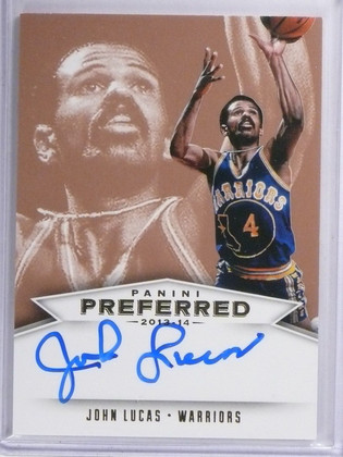 2013-14 Panini Preferred Gold John Lucas Autograph #D09/10 #528