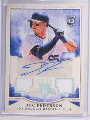 2015 Panini Diamond Kings Joc Pederson autograph auto jersey #D19/299