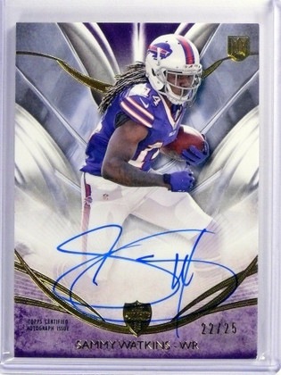 2014 Topps Supreme Purple Sammy Watkins autograph auto rc rookie #D22/25 
