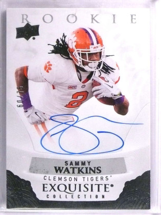 2013 UD Exquisite Sammy Watkins Rookie Autograph auto rc #D60/75 #ERSW