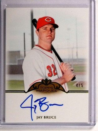 2011 Topps Marquee Markings Jay Bruce autograph auto #D4/5 #MM-JB