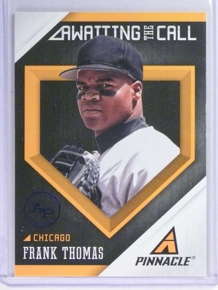 2013 Pinnacle awaiting The Call Artist's proof blue Frank Thomas #ACB #8