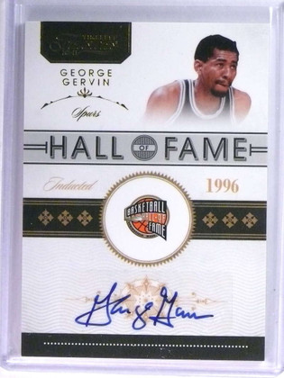 2010-11 Timeless Treasures Hall Of Fame Autograph George Gervin #D06/10