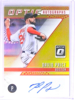 2018 Donruss Optic Gold Prizm David Price Autograph auto #D07/10 #OADP